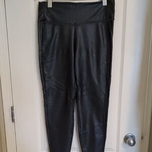 Athleta Black Faux Leather Leggings